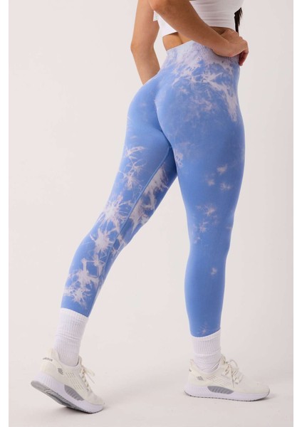 Spor Tayt Batik Desenli Dikişsiz Esnek ve Toparlayıcı Push Up Kadın Tayt modelleri