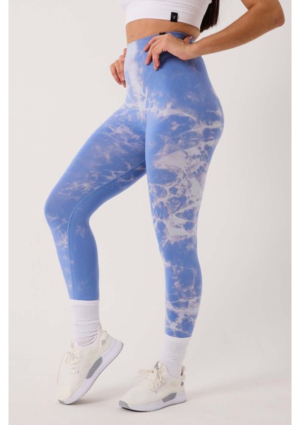 Spor Tayt Batik Desenli Dikişsiz Esnek ve Toparlayıcı Push Up Kadın Tayt fırsatları