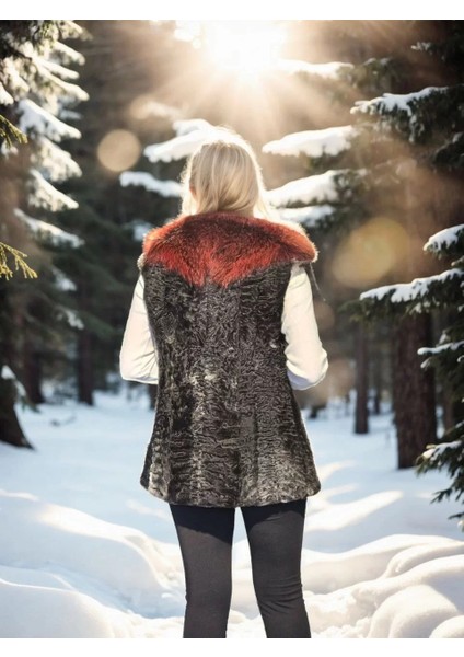 Kadın Kolsuz Hakiki Kürk - Siyah fiyatları