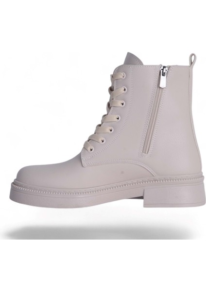 M-458 Siyah-Krem Kışlık Kadın Bot Ayakkabı modelleri