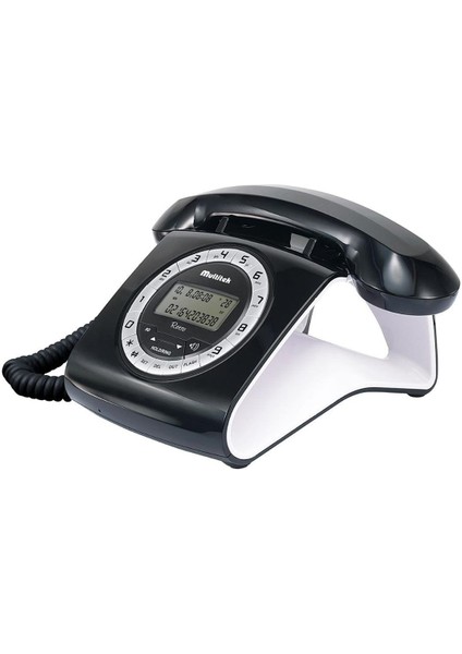 Retro Cıd 12 Haneli LCD Ekran Siyah-Kırmızı Masaüstü Telefon