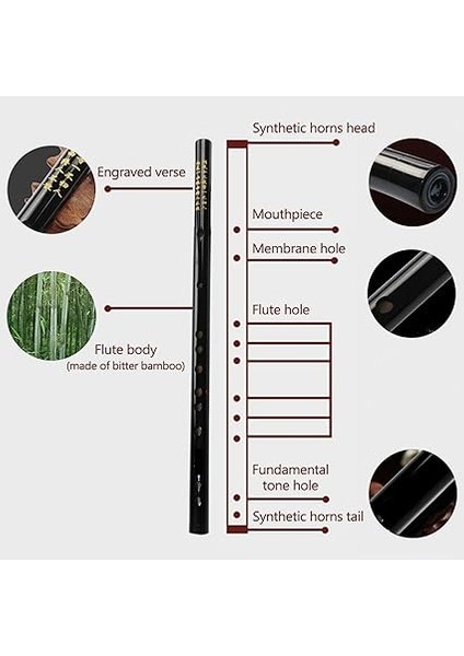 Bambu Flüt Dizi Bambu Flüt Çin Geleneksel Müzik Enstrümanı Anahtar C, D, E, F, G Yeni Başlayanlar Için Taşıma Çantası Müzik Severler (C Tuşu) modelleri