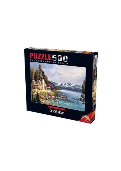 Puzzle - Dağ Evi / 500 Parça, #3534 fırsatları