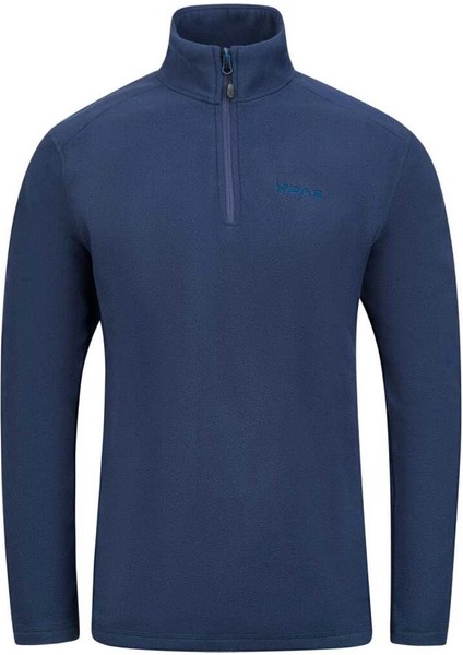 Cedric Erkek Yarım Fermuarlı Ince Polar Sweatshirt Lacivert