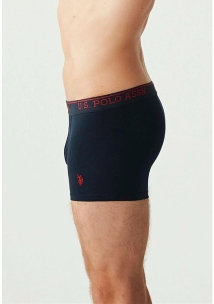 Erkek 3'lü Boxer -Kırmızı-Beyaz-Lacivert -TLY80097K