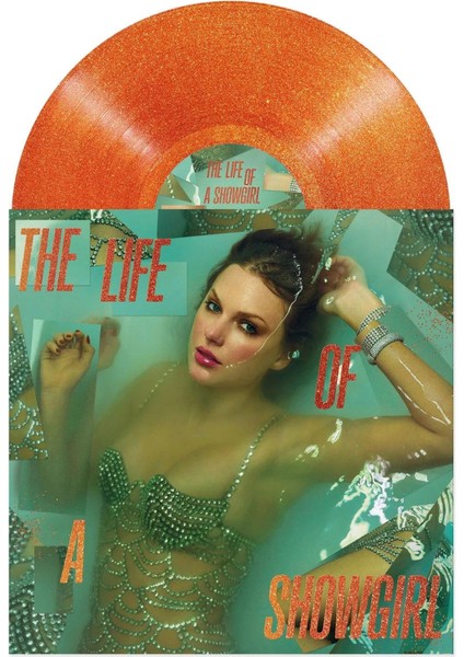 Taylor Swift - The Life Of A Showgirl Sweat And Vanilla Perfume (Portofino Orange Glitter Vinyl) - Plak