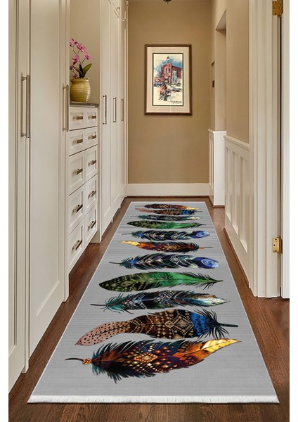 Pamuk Dokuma Taban Kaymaz Yıkanabilir Modern Yolluk Salon Yolluğu Mutfak Yolluğu Koridor Yolluğu Antre Halıları