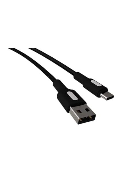 USB A-C Hızlı Şarj Kablosu, Siyah Kablo, Beyaz/siyah Uçlar (150 Cm) fiyatları