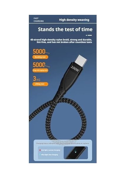 4in1 20V 5A Pd 100W Type-C Hızlı Şarj Kablo, 9V 3A 27W ile Uyumlu Ligtning modelleri