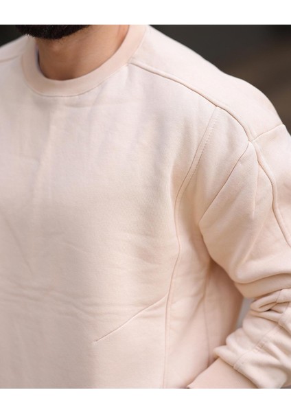 Kalın Içi Pamuklu Cepli Oversize Sweatshirt modelleri