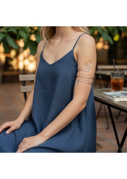 El Yapımı Saf Pirinç Pazu Bilekliği | Üst Kol Kelepçesi Cuff | Ayarlanabilir Bohem Yaz Takısı Kadın