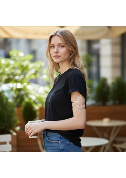 El Yapımı Saf Pirinç Pazu Bilekliği | Üst Kol Kelepçesi Cuff | Ayarlanabilir Bohem Yaz Takısı Kadın fırsatları