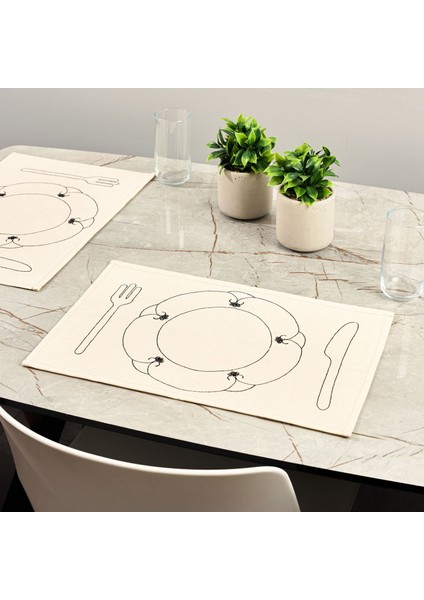 Soft Senem 2'li Amerikan Servis - Bej - 45X30 cm fiyatları