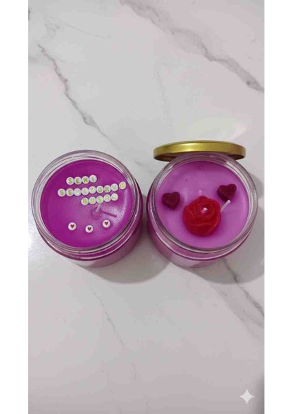 Mesajlı Kişiye Özel Mum