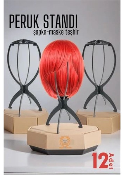 Peruk Standı 12 Adet
