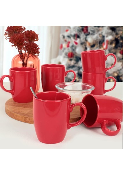 Kırmızı Bulut Kupa 9 cm 6 Adet