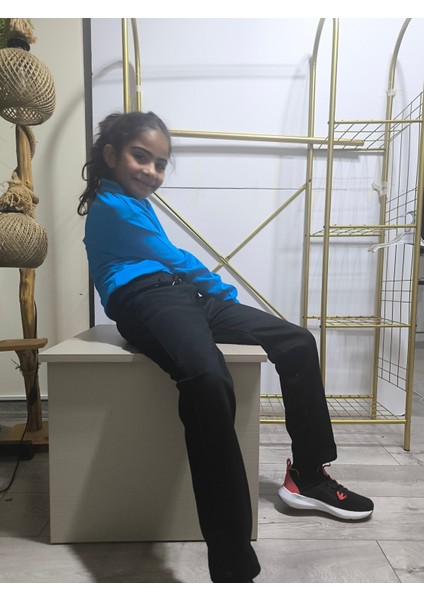 Çocuk Pantolon, Okul-Günlük Pamuk Saten Rahat, Beli Lastikli , Bağcıklı fırsatları