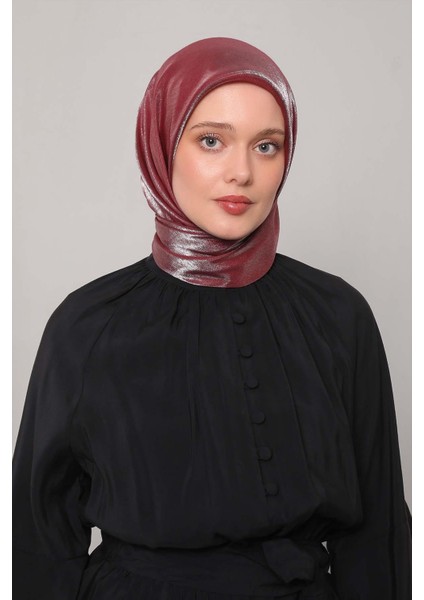 Fuşya Pırıltı Eşarp