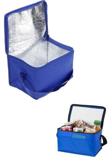 25 Lt Folyo Izole Plaj Termos Çanta (Mavi)