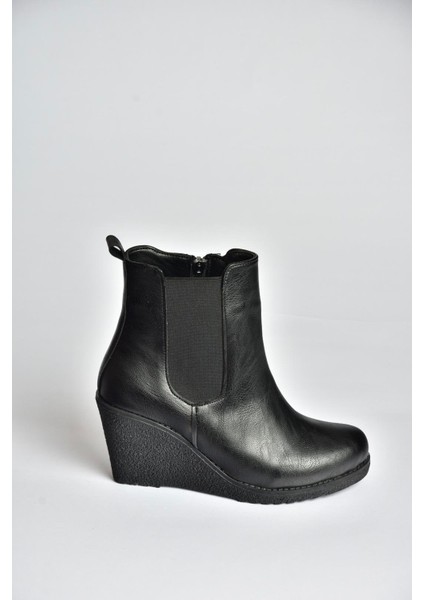 V361197009 Siyah Dolgu Topuklu Kadın Bot fırsatları