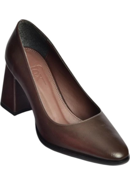 V676680060 Kahverengi Rustik Kalın Topuklu Kadın Ayakkabı indirimleri