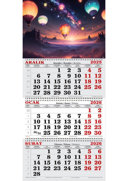 2026 Yılı Gemici Takvimi- Masallar Diyarı