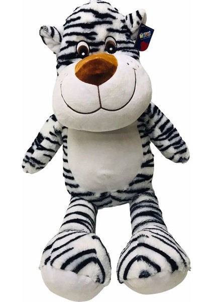 Sevimli Peluş Oyuncak Beyaz Kaplan Büyük Boy 70 cm