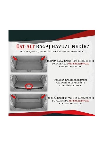 Autoaccessories Suzuki Vitara ile Uyumlu 4d Paspas ve Üst 3D Bagaj Havuzu 2016 ve Üstü indirimleri