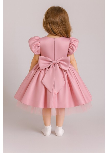 Kız Çocuk Ön Arka Fiyonk Detaylı Yaka Incili Balo Parti Mezuniyet Doğum Günü Elbise fiyatları