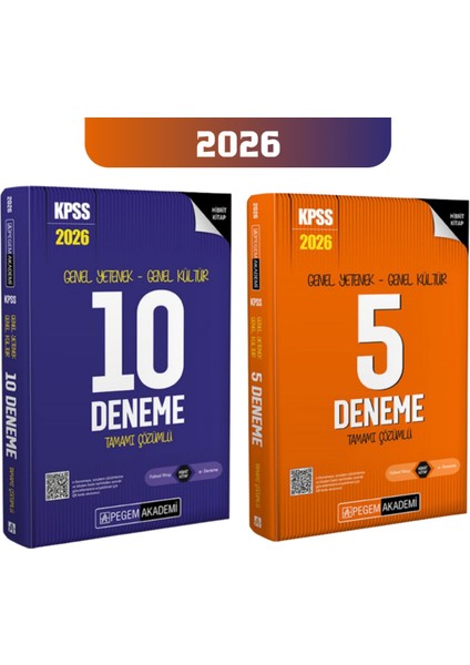 2026 Pegem Kpss Genel Yetenek- Genel Kültür Deneme Seti
