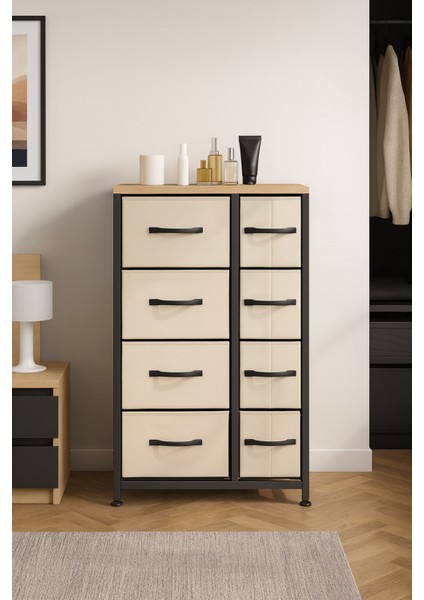 8 Çekmeceli Şifonyer Deri Çekmeceli Yatak Odası Düzenleyici Çekmeceli Çocuk Odası Organizer fiyatları