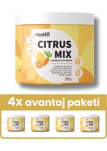 Citrus Mix Turunçgilli Toz Karışım 100G X4
