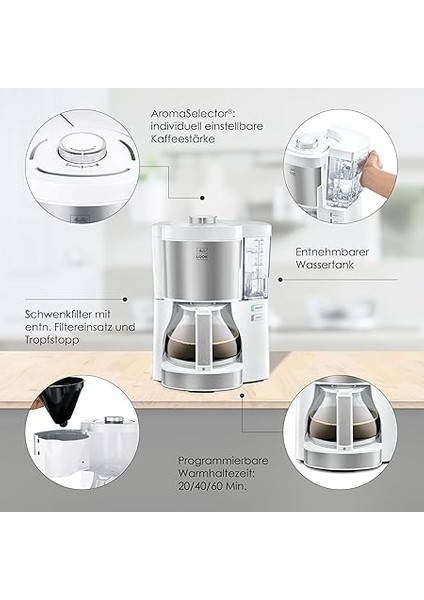 Look V Perfection Filtre Kahve Makinesi Beyaz fiyatları