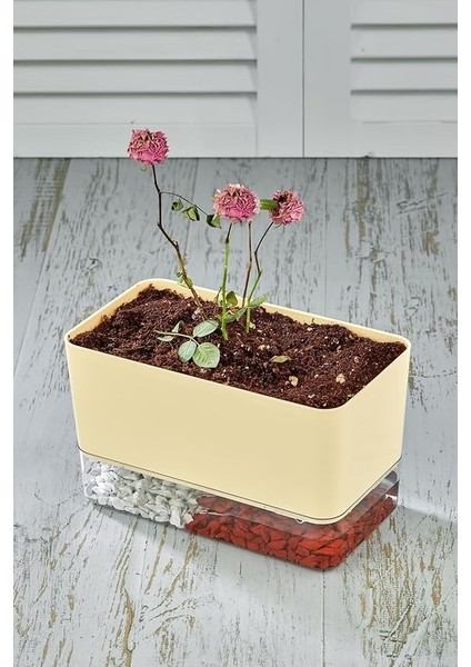 Flower Akıllı Çiçek Saksı - Hidro Saksı (Kendi Kendine Sulama Yapar)