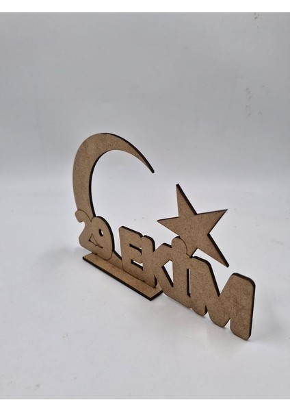 10 Adet 29 Ekim Ay Yıldız Ahşap Boyama Okul Dıy Etkinlik Aktivite Sanat 20 cm x 13 cm modelleri