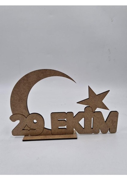 10 Adet 29 Ekim Ay Yıldız Ahşap Boyama Okul Dıy Etkinlik Aktivite Sanat 20 cm x 13 cm indirimleri