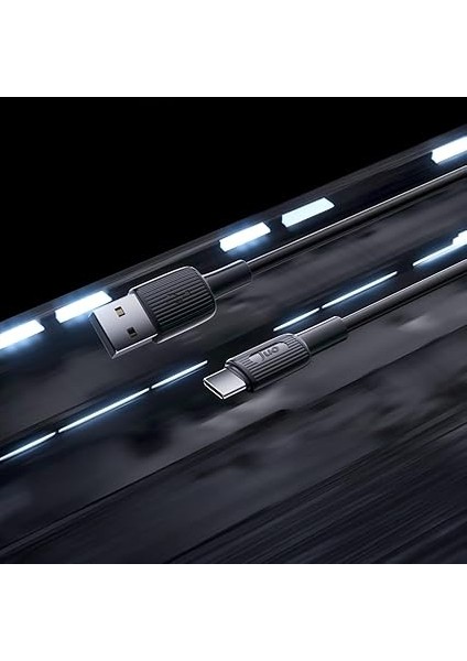 12W Usb-A To Type-C Silikon Hızlı Şarj ve Data Kablosu Siyah 2 Metre modelleri