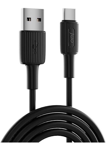 12W Usb-A To Type-C Silikon Hızlı Şarj ve Data Kablosu Siyah 2 Metre indirimleri