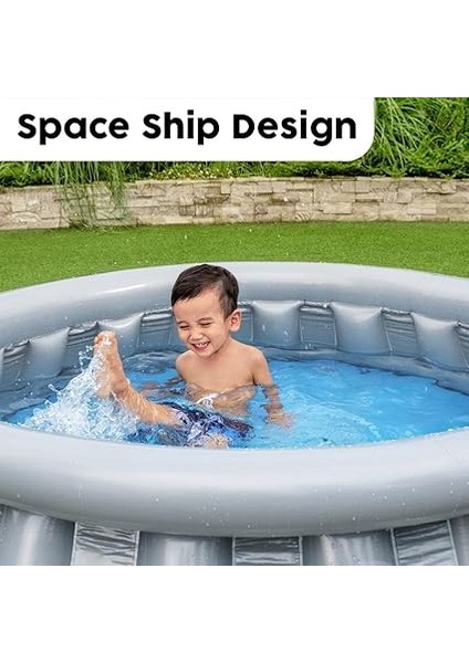 Büyük Metalik Uzay Gemisi Şişirilebilir Havuzu (152X43 Cm) 51080 fırsatları