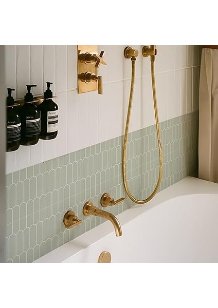 Fayans Çıkartması, 25 Adet x 15 Cm/6" Adaçayı Yeşili Kendinden Yapışkanlı Fayans Üzerine Yapışkan Transfer Çıkartması Banyo Mutfağı Için, Sıçrayan Kaplama, Soyma ve Yapıştır Vinil Yer Duvar fiyatları