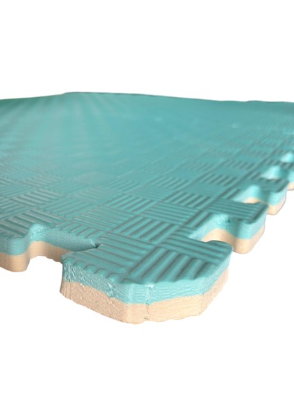 Tatami 50X50X2,6 cm Su Yeşili - Bej Yer Minderi (Puzzle Mat) modelleri