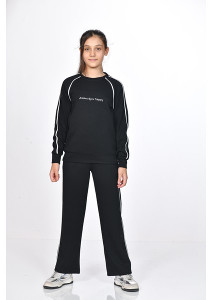 Liora Kız Çocuk Eşofman Takımı Siyah