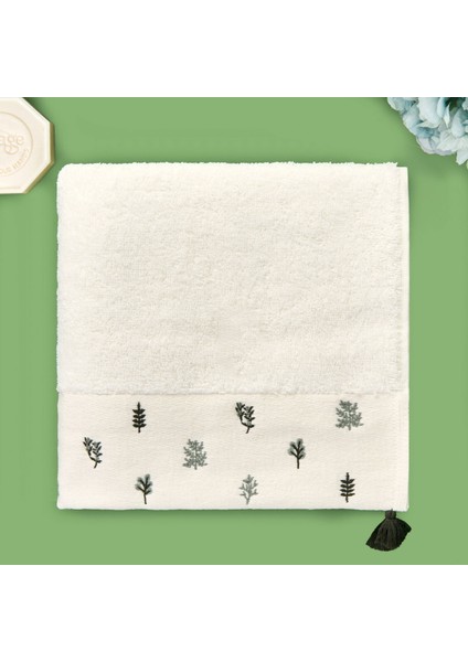 Soft Kayu Yüz Havlusu - Ekru - 50X90 cm