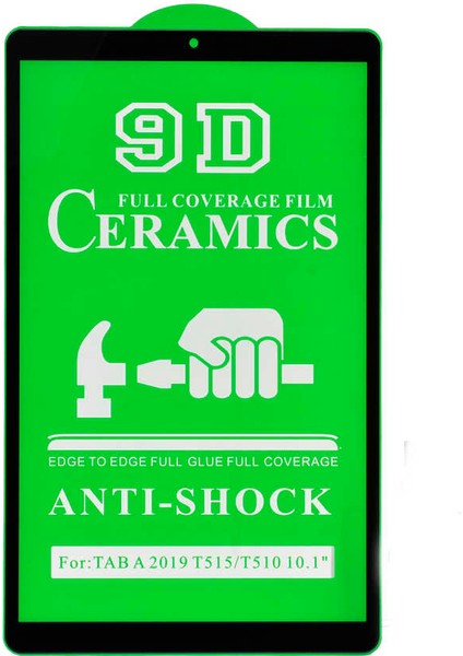 Galaxy Tab A 10.1 (2019) T510 Uyumlu Nxxa Tablet Seramik Ekran Koruyucu-Siyah