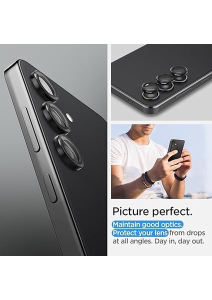Galaxy S24 Plus Kamera Lens Camı Koruyucu Glas.tr Ez Fit Optik Pro (2 Adet) Black - AGL07433 modelleri