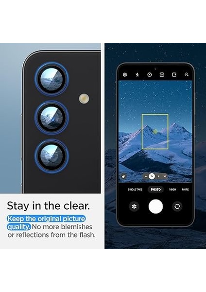 Galaxy S24 Plus Kamera Lens Camı Koruyucu Glas.tr Ez Fit Optik Pro (2 Adet) Black - AGL07433 fırsatları