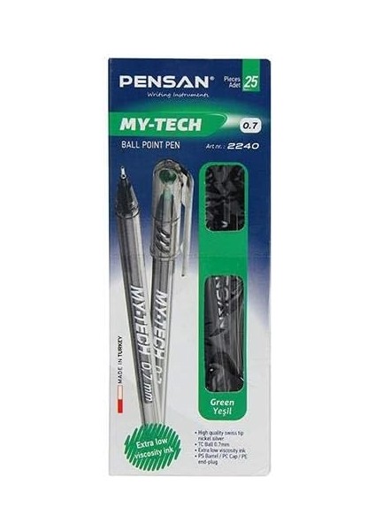 My-Tech Tükenmez Kalem 0.7 mm Mavi 25'li fırsatları