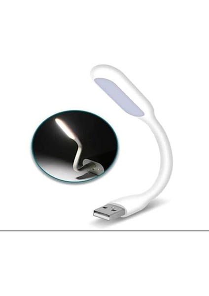 USB LED Lamba Katlanabilir Notebook Kitap Okuma Klavye Aydınlatma Beyaz fiyatları