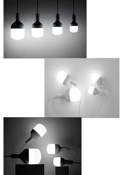 27W (152W) Büyük Boy Torch LED Ampul Beyaz Jumbo Lamba 865 17,5 cm modelleri