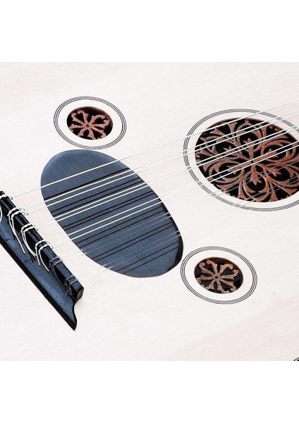 Gümüş Kaplama Bakır Alaşımlı Ud Telleri Seti, Hafif Dayanıklı, Daha Iyi Rezonans, Ses Kalitesi, 12 Telli Resimde Gösterilen, Yedek Aksesuar (11STRINGS)